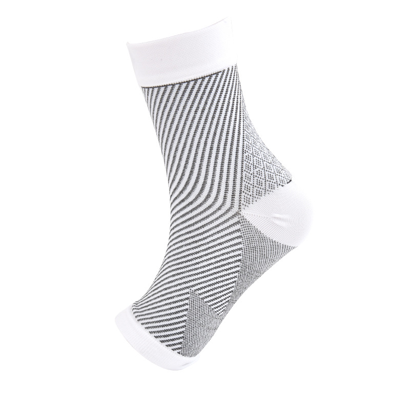 Toeless Ankle Sleeves Socks Motion Permeable Protective Socks Striped Bare Compression Sock 20-30 mmHg